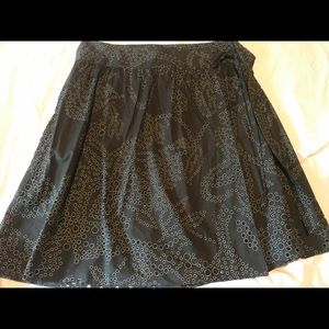 Calvin Klein Wrap Skirt - Black with white